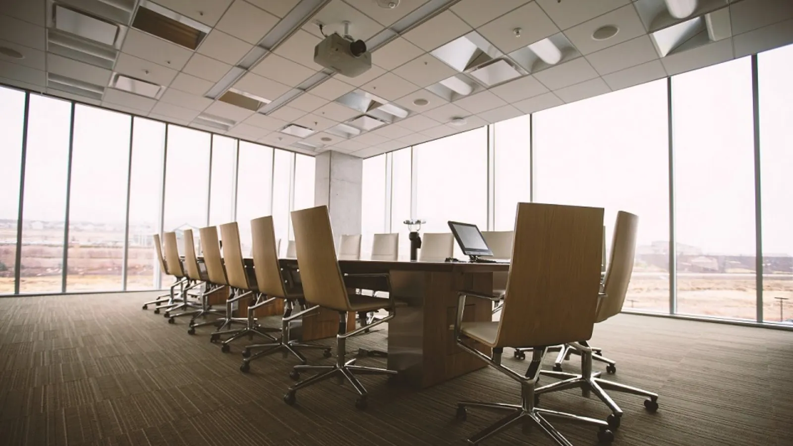 A boardroom installed by AV Xpert