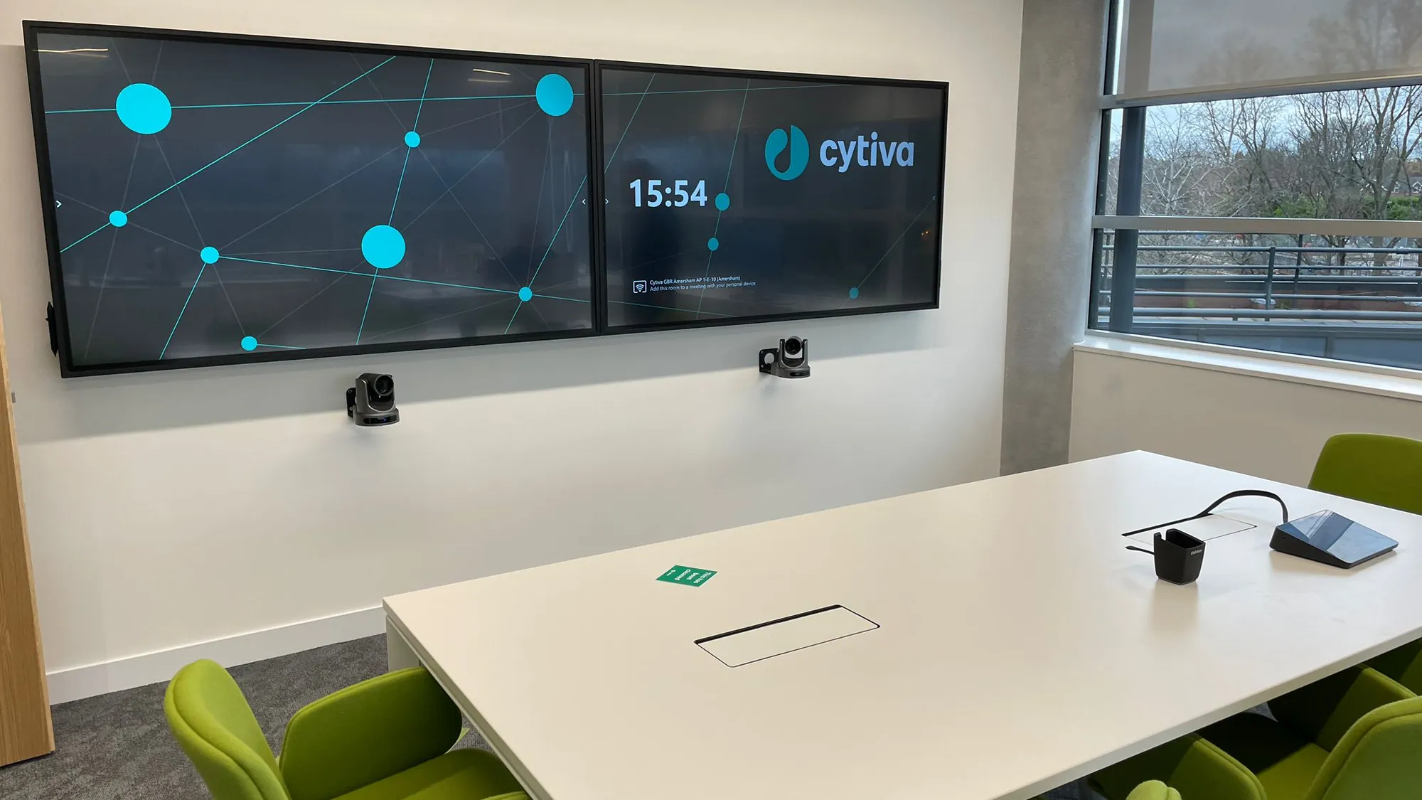 A video conferencing room installed by AV Xpert