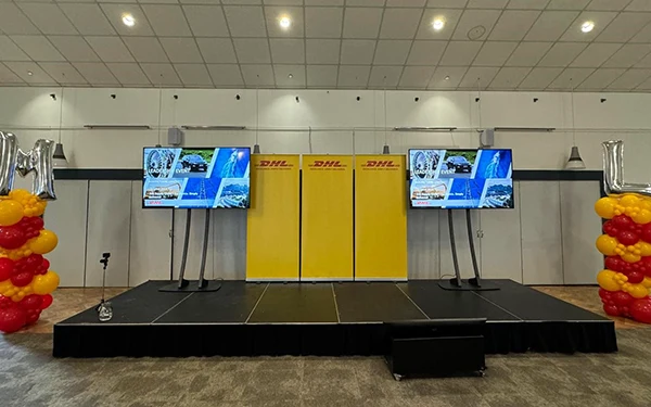 Corporate Event Stage with 2x Displays